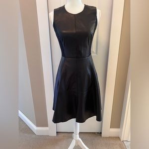 Halogen leather dress